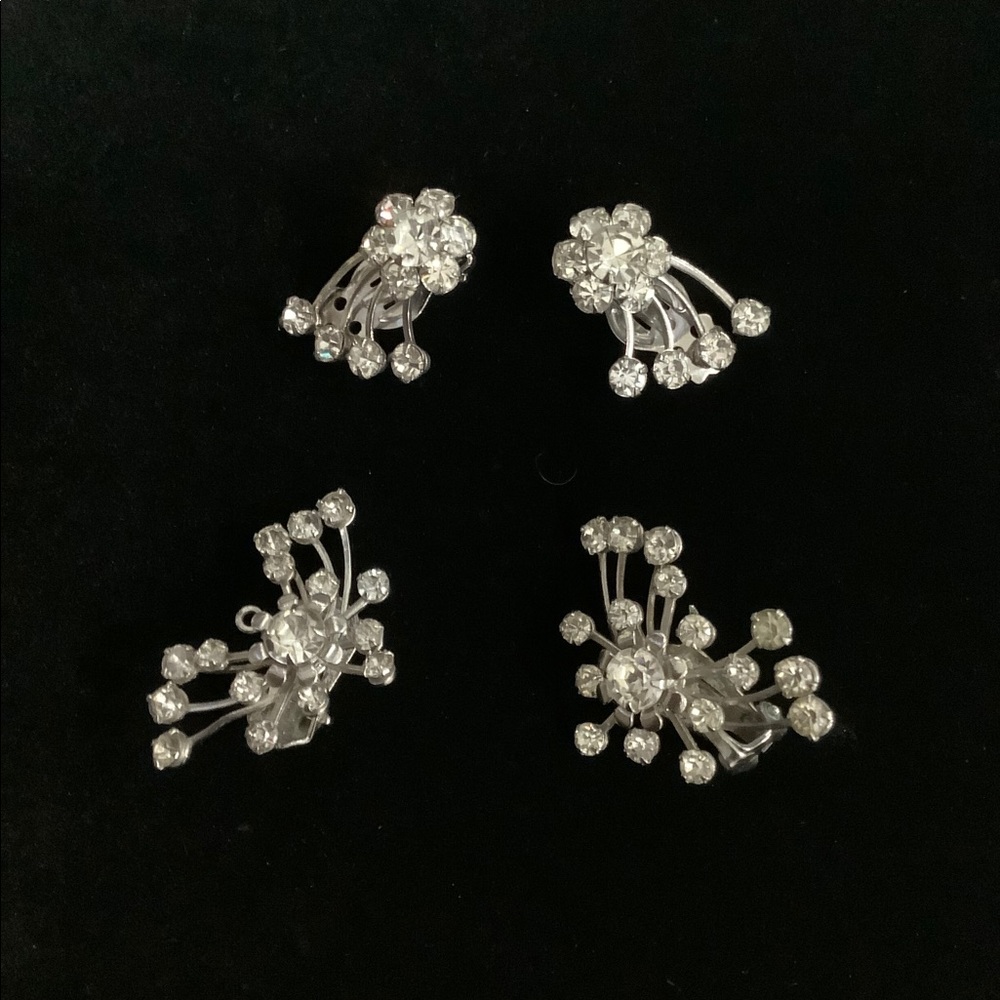 TWO PAIRS VINTAGE FIREWORK‎ CLIP ONS